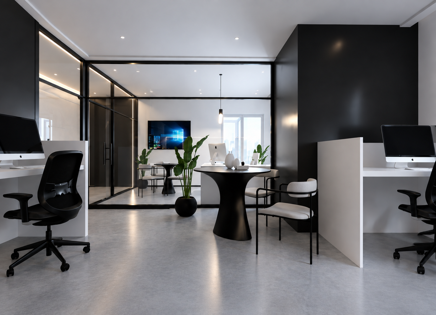 Black & White Studio — Aménagement