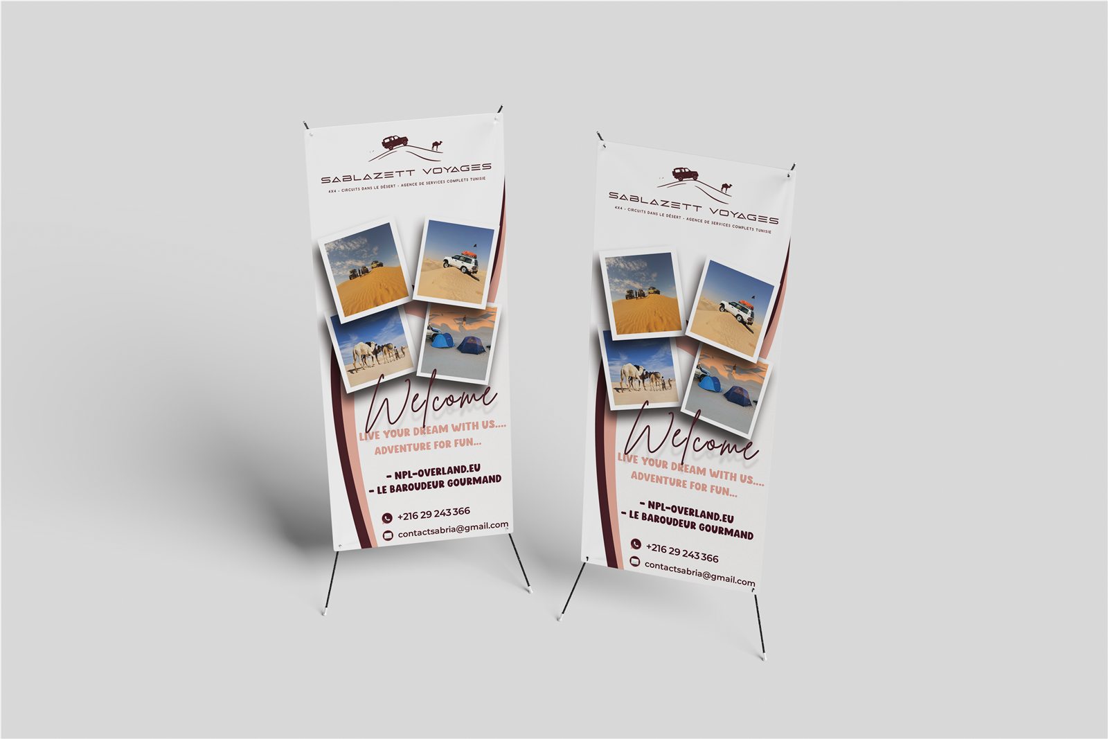 X-banner — Tourisme
